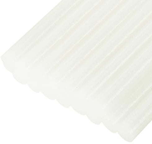 sourcing map 16pcs Mini Hot Glue Gun Sticks 11mm x 100mm Large Glue Sticks for Glue Gun, Glitter White