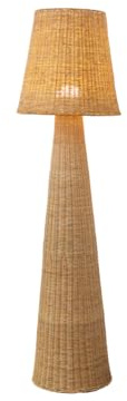 newgarden - Große Stehleuchte LOLA 165 cm NATURE im Boho-Stil, aus Naturfasern in Spanien hergestellt, verschiedene Leuchtvarianten mit Kabel oder Akku. (165cm Wiederaufladbare Batterie)