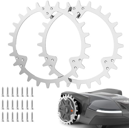 TRUSTLIONTEK Amélioration de la traction pour tondeuse robotique, compatible avec les robots tondeuses HUSQVANA Automower 305(à partir de 2016)/310/315, taille de roue 215 mm.