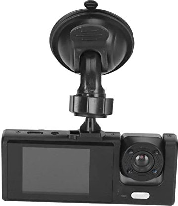 Autofahrrekorder Super Night Notfallsparfunktion 170 Grad Winkel 3 Linsen Dash Kamera 1080p Triple Car Kamera 2 -Zoll -LCD -Bildschirm mit IR -Nachtsicht für