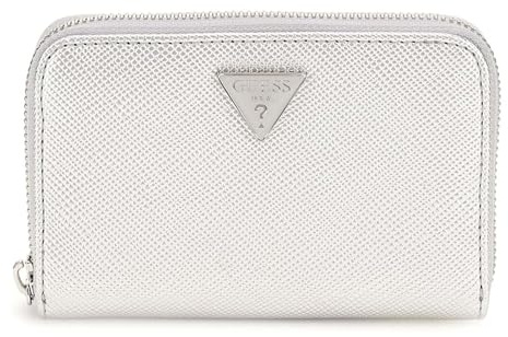 GUESS Rosalba SLG Zip Around Wallet M Silver