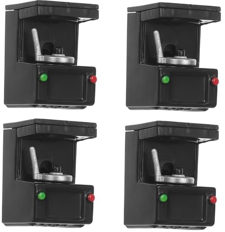 BESPORTBLE 4Pcs Mini Coffee Machine Model for Dollhouse Kitchen Realistic Dollhouse Accessories Tiny Coffee Maker for Miniature Scenes and Play