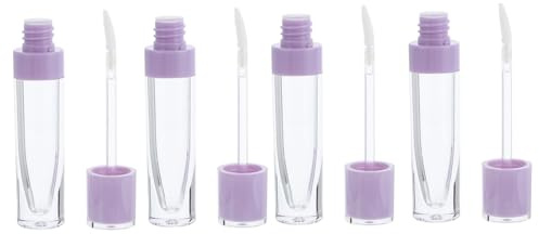 HAMPPLIES 10pcs DIY Lip Balm Bottles Lip Gloss Tubes for Lipstick Storage with Wand Makeup Liquid Holder for Eyeliner Eyelash Brow Gel Gift for Beginners Light Purple