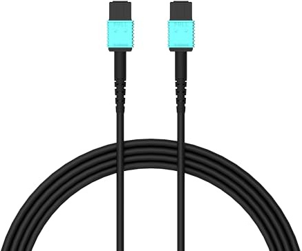 RUIPRO Cable MPO hembra-hembra, fibra óptica pura blindada, 7 fibras, 20 m | La estructura de fibra blindada protege contra tirones, dobleces y compresión en instalaciones empotradas y en conductos