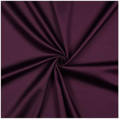 Baumwoll-Satin ab 50x150cm unifarben Oeko-Tex zertifiziert Meterware Baumwollstoff Satinstoff