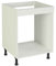 Meka-Block Módulo de Cocina bajo Horno, Madera, Blanco Soft, 60x60x80 cm