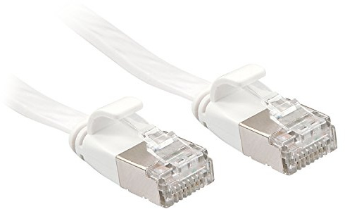 Lindy Cat. 6 Flat Network Cable U/FTP, White, 2 m
