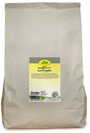 cdVet Naturprodukte EquiGreen CushingMix 2 kg, Pferde und Ponys, Stoffwechselprobleme, Entgiftungsorgane, Vitalstoffe, mit Möchspfeffer und Grünhafer