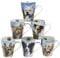 Pack of 6 Dog Breed Mugs | Giftboxed Jack Russell Terrier, Golden Labrador, German Shepherd, West Highland Terrier, Yorkshire Terrier & Border Collie. (Dog Breed Mugs - Pack of 6 Assorted)