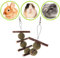 Haven shop Spielzeug zum Zähneknirschen, Apfelstäbchen, Kauspielzeug, Hamster, Kaninchen, Apfelbaum, Ast, Grasball, zum Aufhängen, Käfig für Kaninchen, Chinchillas, Hamster, Meerschweinchen