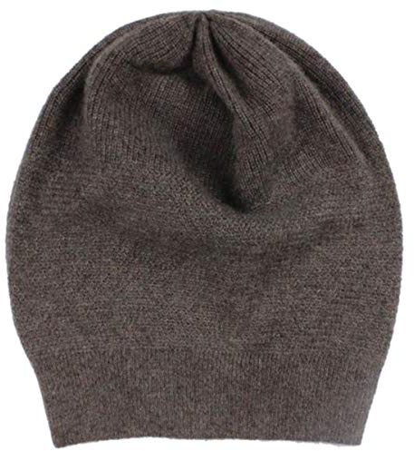 WaySoft Beanie aus 100% Kaschmir für Damen in Einer Geschenkbox, übergroße Damenmütze, Treibholz, Einheitsgröße