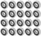 Kugellager 625rs, 20 Stk. 625RS Rillenkugellager Gummibeschichtetes Metalllager 16 mm x 5 mm x 5 mm für Hobby-Projekte mit 5 mm Welle/Stange 625rs Kugellager 16x5x5