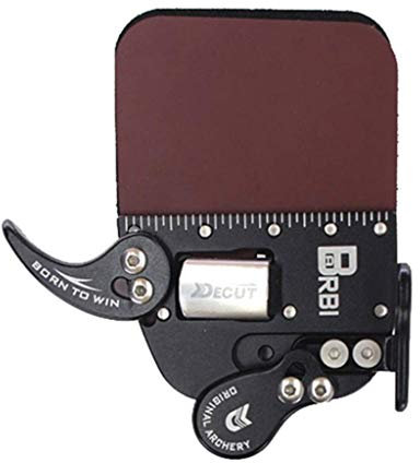 Bogenschießen Finger Tab Finger Saver Leder Fingerschutz für Recurve Bogen Rechtshänder Outdoor Jagd Ausrüstung Tools AOD (XL)