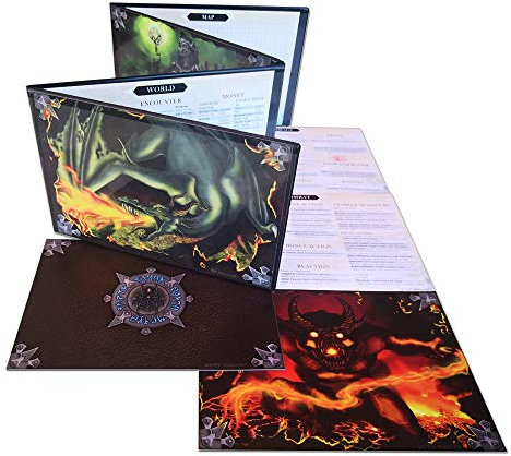 Doctor Frikistein Summoning Dungeon Master Screen | Pantalla VERSÁTIL, Personalizable, Dry-Erase para Juegos de rol
