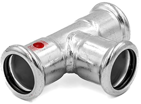 SANHA-Therm (Serie 24000) C-Stahl Pressfittinge SA, V, M-Profil T-Stück (22)