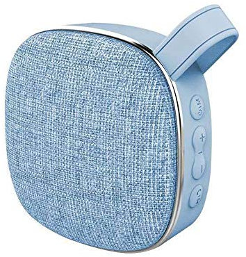 Enceinte Bluetooth Tissu pour IPHONE SE Smartphone Haut-Parleur Micro (Bleu)