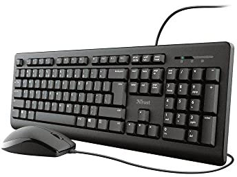 TRUST Pack Teclado Y RATÓN con Cable TKM-250