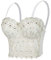 Woboren Damen Korsett Bustier BH Dessous Tank Top Trägertop Crop Top Corsage Clubwear Shirt Unterhemd top (Weiß, M)
