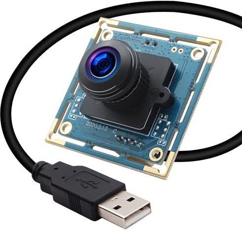 ELP 8MP USB Camera, 180° Lens, Plug & Play, IMX179 Sensor, UVC Compatible for Mac/Linux/Raspberry Pi