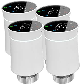 Qiumi Kühlerantriebsventil,Tuya ZigBee3.0,Intelligentes programmierbaresThermostat,Temperaturheizung,TRV,Alexa,Stimmenkontrolle