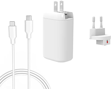 PD 65W USB-C 3 Ports Reisen EU Netzteil Passend für MacBook Air/Pro 13 2021 2020 2019 Travel Ladegerät Reisestecker 1,8 M Ladekabel