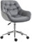 Vinsetto Home Office Chair Velvet Ergonomic Computer Chair Comfy Desk Chair with Adjustable Height, Arm and Back Support, Dark Grey