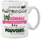 ÉNJA Création. Mug maîtresse d'école/Tasse Maîtresse Maître avec des supers pouvoirs Cadeau fin d'année scolaire Cadeau original Prix mini Céramique haute qualité 11oz 320ML (MAÎTRESSE)