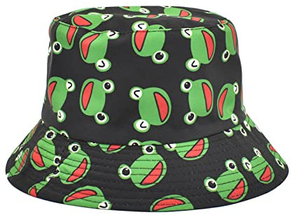 YAMEIZE Modischer Sommer-Bucket-Hut für Damen – Modischer doppelseitiger Bucket-Hut für Herren und Teenager…