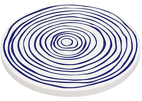 Zassenhaus Dessous de plat rond en céramique Motif cercles nordiques 20 cm
