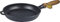 Maysternya Gusseisen-Grillpfanne mit Holzgriff – ø 24 x 4 cm – Induktion – Universal-Kochpfanne – Kochen auf offenem Feuer – Gusseisen – Küchengeschenk – PFAS-frei – Schwarz