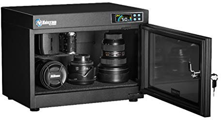 JHLP 28L Fully Automatic Small Electronic Dry Cabinet - Moisture-Proof Camera and Lens Storage Box with Dehumidification for Photography Equipment