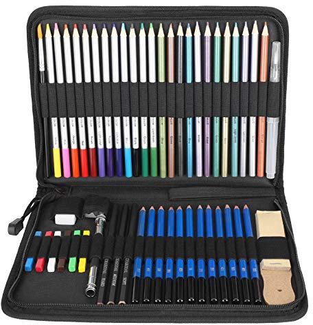 Farbstifte-Set, Aquarell-Skizzierstift-Set, Zeichenstifte-Set, Malzubehör, Buntstifte, Geschenk Für Erwachsene Und Kinder Zum Ausmalen