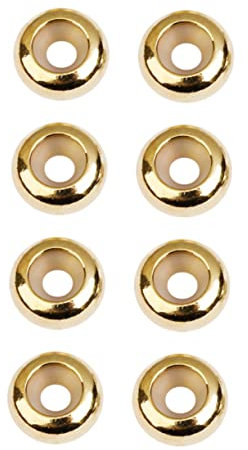 COHEALI 1 20 Stück Abstandsperlen Diy Perlen Stopper Edelstahl Bulk-perlen Abstandshalter Aus Metall Stopper Perlen Für Halskette Rondelle Spacer Bead Gummistopfen Runden Flache Perlen