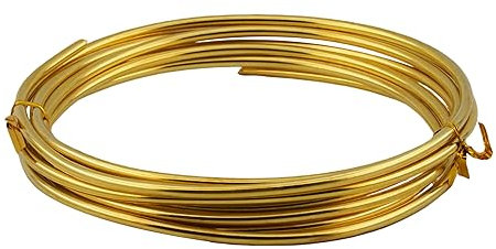 ZDLSDL Filo di Ottone, Diametro 4 mm, Lunghezza 3 Metri