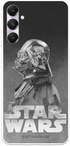 Schutzhülle kompatibel mit Samsung Galaxy A05s Offizielle Star Wars Darth Vader schwarzer Hintergrund zum Schutz Ihres Handys, transparente Silikonhülle, flexibel, offiziell lizenziert von Star Wars