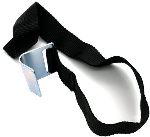 SAMETRUCK Ersatzgurt mit Flachhaken für LKW Planenspanner Gurt 65cm lang Zurrgurt Riemen