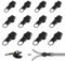12 pcs Reißverschluss zipper Ersatz, Fix Reißverschluss Zipper, Zipper Pull Fixer, Reißverschluss Zieher, Ersatz Zipper für Reißverschluss, reißverschluss zieher reparatur für Jacken, Koffer, Ruckäcke