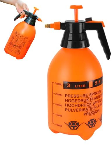 Bomba pulverizadora de jardín, botella pulverizadora de jardín de capacidad de 2 l y 3 l, pulverizadores de agua de presión ajustable, botella de pulverización de césped de mano para plantas de riego,