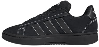 adidas Men's Grand Court Alpha 00s Sneaker, Black/Black/White, 8 UK