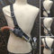 Cachorro Mittelalterlicher Schwert Frosch, Erwachsene Männer Ritter Kampf Waffe Cosplay Kostüm LARP Leder Rapier Ring Gürtel Riemen Holster Zubehör, Schießrequisite,Braun