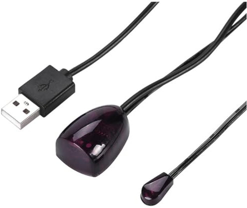 Junterone Ripetitore di Estensione del Telecomando a Infrarossi IR, Adattatore USB, Trasmettitore, Si applica ai Dispositivi Telecomandati 2M con Luci, Installazione Facile, Facile da Usare