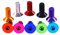 Qgsaghty 10 Stück flache Aluminium-Inbusschrauben M4/M5/M6 Sechskant-Innensechskant-Senkkopfschrauben L = 8/10/12/16/20/25mm, Gold