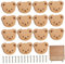 Süße Schubladenknöpfe, Kinderkommodeknöpfe, 15pcs Holz Kinderkommodenknöpfe Cartoon Bären Form Kinderzimmer Kommode Knöpfe mit Schrauben einfach zu stalltschrank -Griffe für Kinderzimmerdekoration