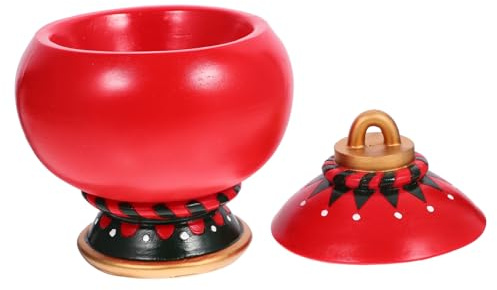 Alipis Christmas Snack Bowl Resin Ornament Snack Bowl for Dried Food Storage for Xmas Candy and Fruit Salad for Holiday Decoration and Housewarming