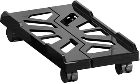 Vriusi Computer Stand, Fan Mobile CPU Stand, Pc Floor Cart, Rolling Computer Stand, Pc Shelf, Under Desk CPU Holder, Pc Accessories, CPU Floor Stand, Rolling Pc Stand, Desktop CPU Stand