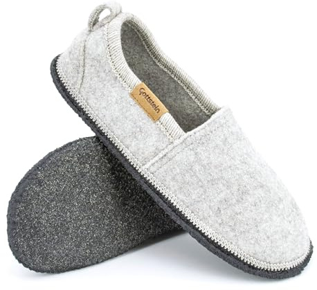 Gottstein Alpaka Slipper Homely für Damen & Herren - Hausschuh aus 100% Alpaka-Wolle