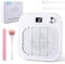 Roadtime Nail Dust Collector, Low Noise Professional Nails Cleaner Fan, 3500PRM Powerful Suction,Dust Extractor with Reusable Filter,10 Levels Nails Polishing Dust Machine with LED Screen for Salon