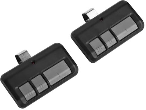 Garagentoröffner 2 Pack -Fernbedienung mit Clips 3 Tasten, Ersatz für, Chamberlain, 893max 891LM 371 971, Sicherheit+2.0 Rolling -Code -Technologie, Entfernung 328.1ft