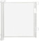Barrera de seguridad retráctil de 0 a 150 cm para niños y perros, red de protección extensible, operación con una sola mano, para exterior, interior, escalera de 86 x 150 cm, color blanco