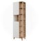 Vicco Badschrank Karen, Sonoma/Weiß, 50 x 175 cm mit 2 Türen